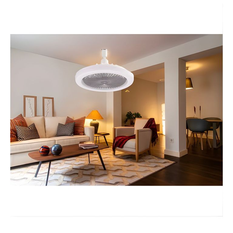 FOCO VENTILADOR LED AHORRADOR GITATORIO REGULABLE 50W CONTROL Y FRAGANCIA