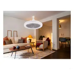 OEM - FOCO VENTILADOR LED AHORRADOR GITATORIO REGULABLE 50W CONTROL Y FRAGANCIA