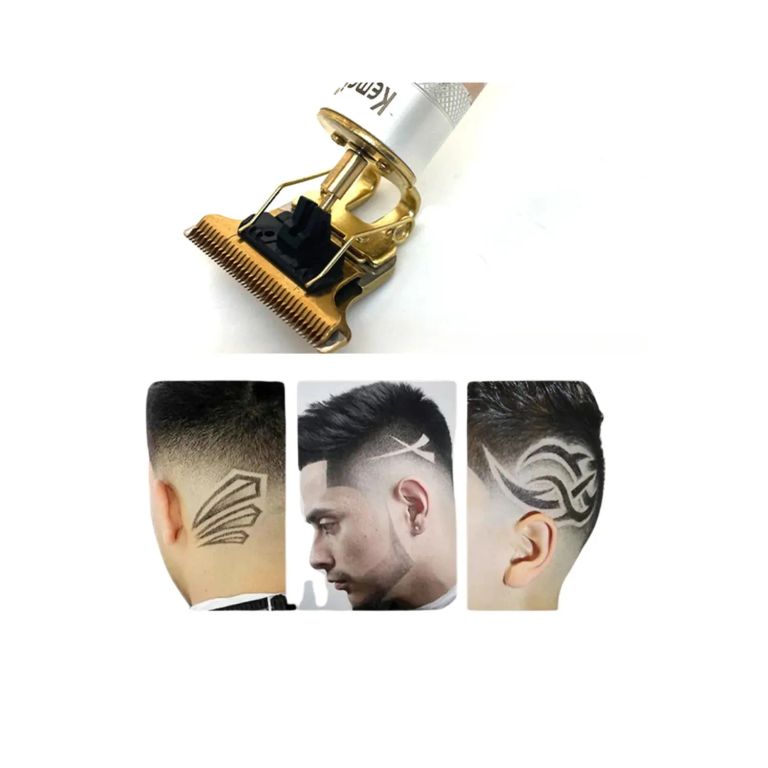 MAQUINA TRIMER KEMEI RECARGABLE DE CABELLO BARBA Y NARIZ