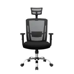 OFIDEAS - Silla Ergonómica Delphi II Presidente Negro Cromo