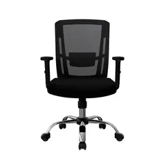 OFIDEAS - Silla Ergonómica Delphi II Gerente Cromo Negro