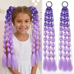 GENERICO - TRENZAS PARA NIÑAS - RUMI LAS GUERRERAS KPOP - 2 PIEZA