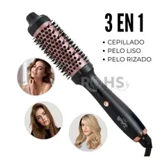 ROHS - Cepillo Térmico 3 en 1 de Alisado y Rizado - BAIHUO
