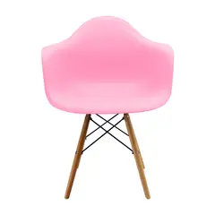 GENERICO - SILLA ESCRITORIO DISEÑO EAMES ROSADO