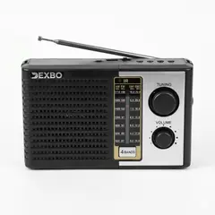 GENERICO - Radio Portátil Multibanda FM AM SW y Bluetooth recargable y a Corriente Directa