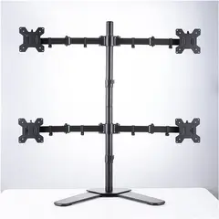 OEM - Soporte para 4 Monitores de Escritorio VESA 100x100 - Brazo Articulado de Alta Resistencia