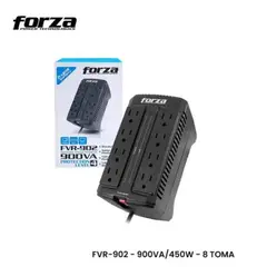 FORZA - Estabilizador de voltaje FVR 902 de 08 tomas 900VA/450W -