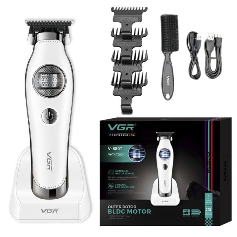 Máquina Cortapelo Profesional Recargable Trimmer Barba 7200RPM Corte Preciso Trimmer Barba Cabello