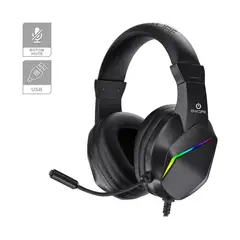 ENKORE - Auricular Gamer Rainbow Led Con Micro