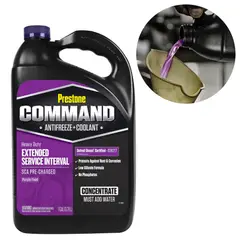 PRESTONE - Refrigerante y Anticongelante Command 96% Nitrido Concentrado Morado Galon