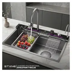 STONE - LAVADERO MULTIFUNCIONAL CON 9 FUNCIONES LUXURE STLU7546 DE 7 TECLAS