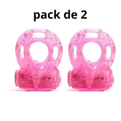 GENERICO - Anillo Vibrador para Pene con Textura Estimulante Motor a Pilas para Parejas y Placer Intenso