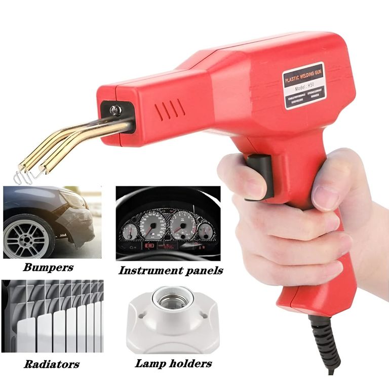 Máquina de Soldar Plástico Hot Stapler 50W - Reparador de Grietas y Faros de Auto