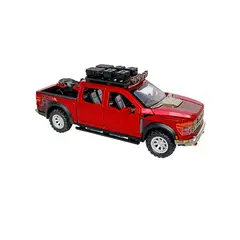 DIECAST MASTER - CAMIONETA COLECCION FORD F150 RAPTOR ROJO SONIDO Y LUZ ESCALA 1: 24
