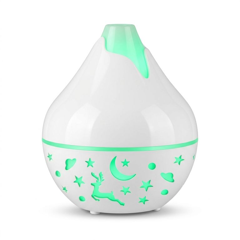 Adorno Humificador Aromático Portátil Blanco