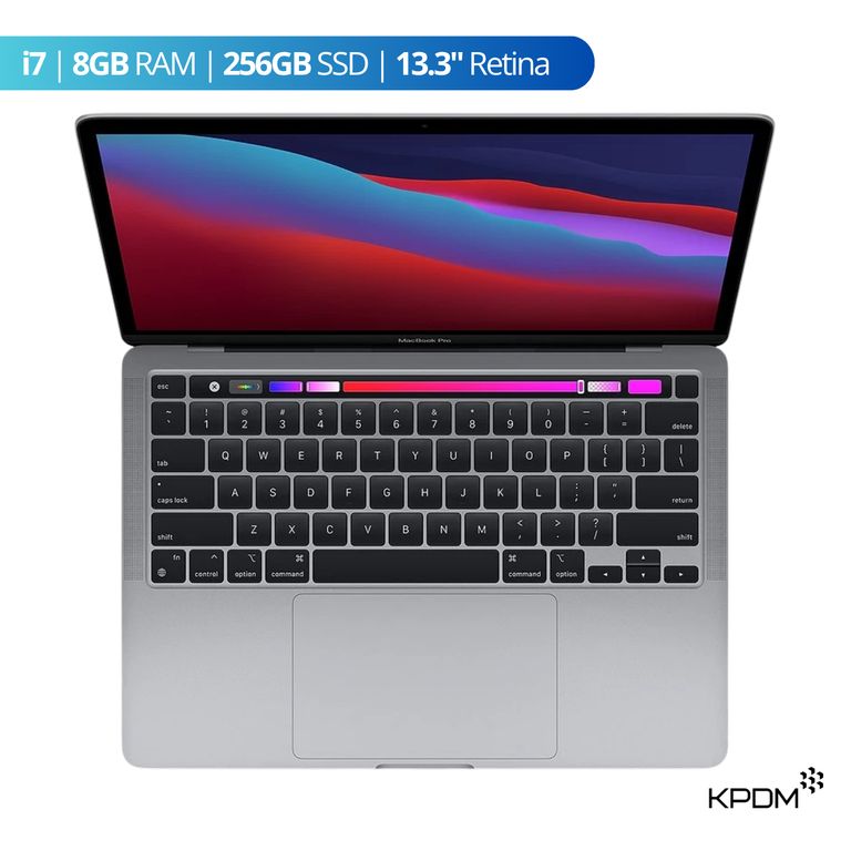 MacBook Pro 2019 13.3” i7 8GB RAM + 256GB SSD Gris Espacial Reacondicionado Grado A