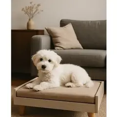 GENERICO - CAMA PARA MASCOTA DE MELAMINE - RAZA MEDIANA 80X60