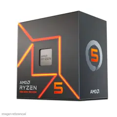 AMD - Procesador Ryzen 5 7600 3.8/5.1GHz, 32MB L3, 6-Core, AM5, 65W.