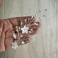 ANADE HANDMADE - TOCADO TIARA ACCESORIO PARA NOVIA