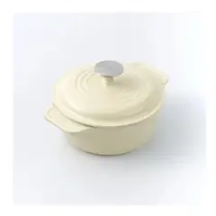 VICTORIA - OLLA DE HIERRO FUNDIDO 2QT HORNO HOLANDES CON TAPA 1.9 LT SABLE