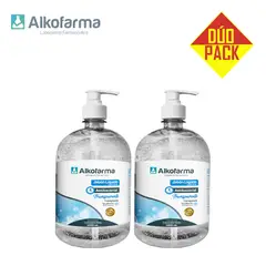 ALKOFARMA - Jabón líquido antibacterial litro neutro DÚO PACK