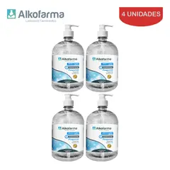 ALKOFARMA - Jabón líquido antibact. litro neutro ALKOFARMA. Pack 4 unid