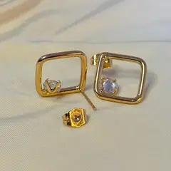 GENERICO - Arete Rombo con Cristal