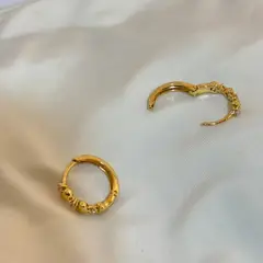 GENERICO - Arete Argolla corazones Gold