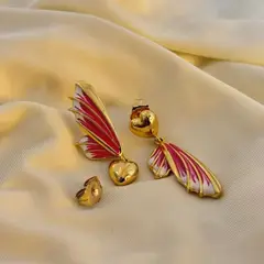 GENERICO - Aretes Colgante dorado