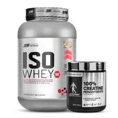 UNIVERSE NUTRITION - Iso Whey 90 1.1 kg Proteina Isolatada - Vainilla + Creatina Kevin Levrone 300 G