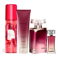 Esika - Vibranza Perfume De Mujer Con Mini + Locion Perfumada Y Refeesh