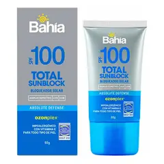 BAHIA - Bloqueador Bahía Total Sunblock Spf100 60 G.