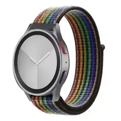 GENERICO - CORREA NYLON VELCRO PARA SAMSUNG GALAXY WATCH 7-6-5-4 FE MULTICOLOR