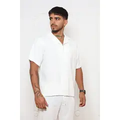 DM DEXMEN - Camisa Dexmen Cubana Lino Perla
