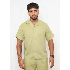 DM DEXMEN - Camisa Dexmen Cubana Lino Verde