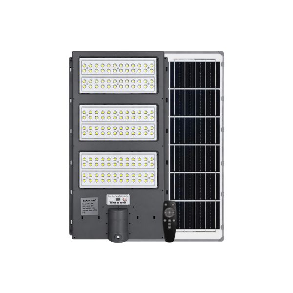 Reflector Solar LED 300W Exterior Luminaria Tipo Farola Alumbrado Público con Control Remoto
