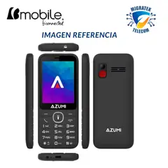 BMOBILE - Teléfono Movil AZUMI SA4 4G Dual SIM - Radio FM - Color Negro