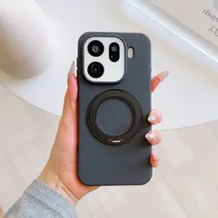 GENERICO - Funda para OPPO Find X9 Pro, elegante, colorida, con soporte magnético giratorio + vidrio templado