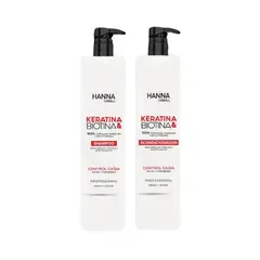 GENERICO - HANNA CABALL - Duo Keratina Biotina Shampoo Acondicionador y Mascarilla