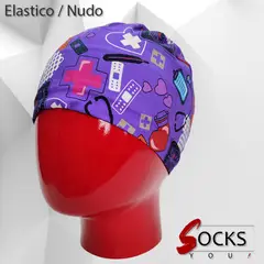 GENERICO - Gorro Medico de uso Clínico, Dental, Enfería o Tecnico - Elastico con nudo - Cardiología1