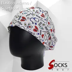 GENERICO - Gorro Medico de uso Clínico, Dental, Enfería o Tecnico - Elastico con nudo - Medicina1