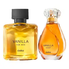 Esika - Pack Vanilla y Vanilla Scent Perfume de Hombre y de Mujer - 75ml