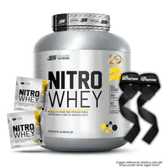 UNIVERSE NUTRITION - Nitro whey 2.5 Kg Proteina Whey - Vainilla + 2 Sachet Nitro Whey + Straps