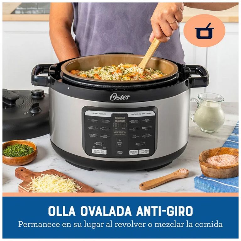 Multi olla rápida ovalada de 5.7L con 15 funciones CKSTPCECOV57