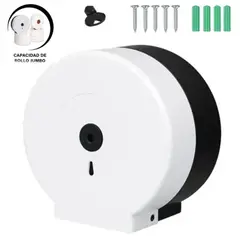 GENERICO - Dispensador de Papel Higiénico Jumbo Soporte Con Llave ABS 27 cm