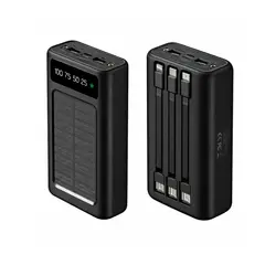 OEM - Cargador Portátil Power Bank 40 000 mAh Sanci Negro Carga Solar