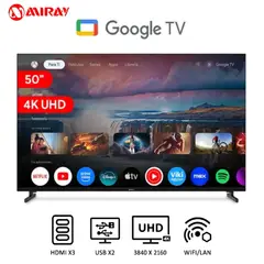 MIRAY - Televisor 50” 4K UHD MK50-E2000GBT Google TV LED - Negro