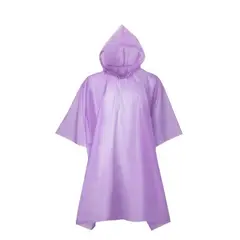 GENERICO - Poncho Ligero impermeable Para Lluvia - Morado