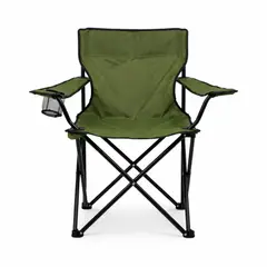 OEM - Silla Plegable Portátil Con Porta Vasos Verde