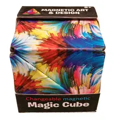 GENERICO - Cubo Anti estrés Magnético con Diseño de Fideos Coloridos